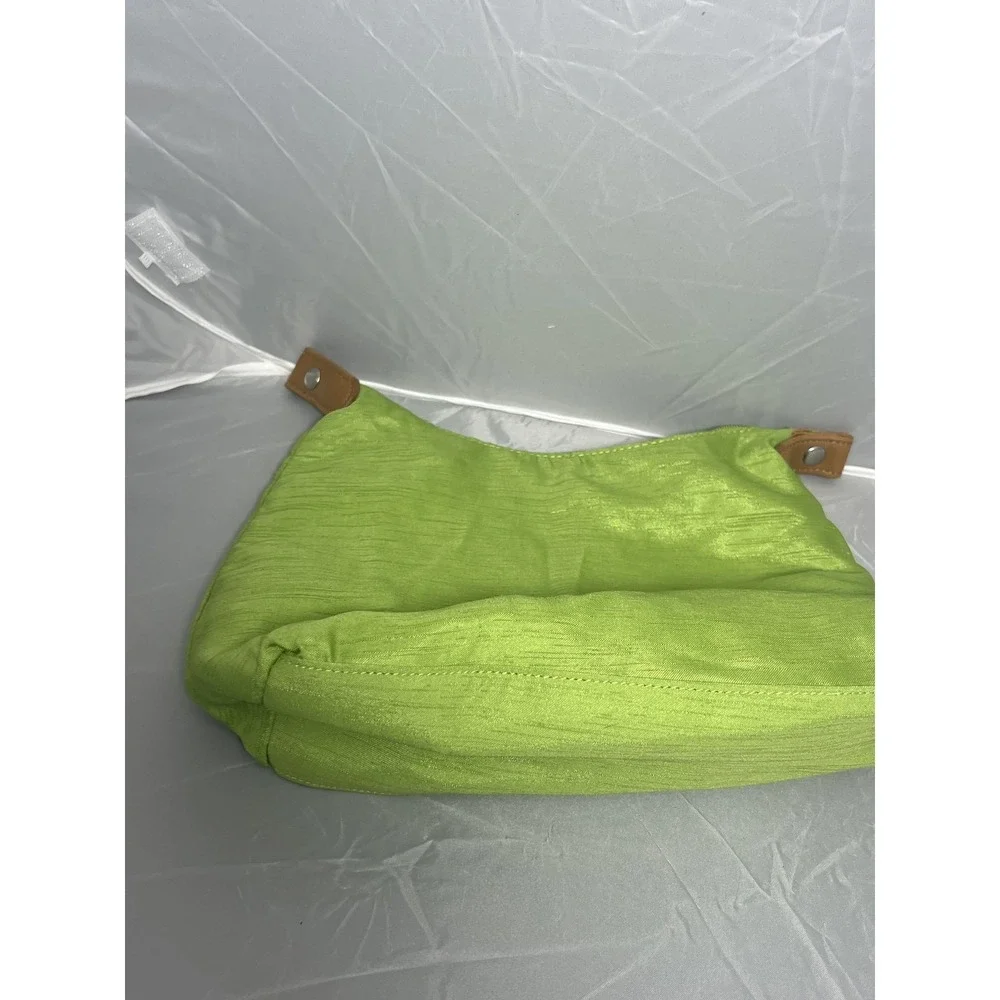 Avon‎ Lime Green Shimmer Wristlet Clutch Bag Costume Accessory Pouch